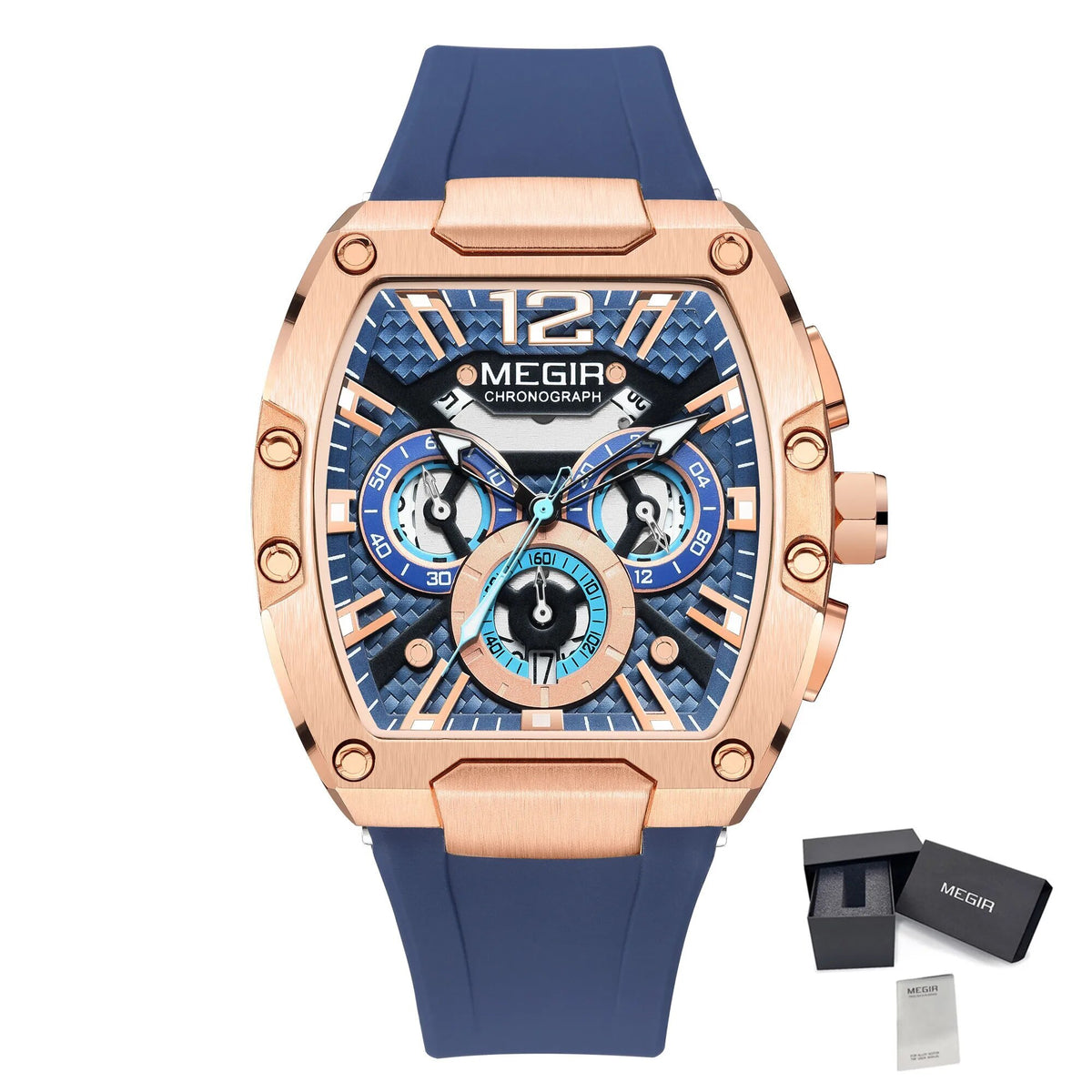 MEGIR 8112 Chronograph Sport Watch – Luminous Big Dial