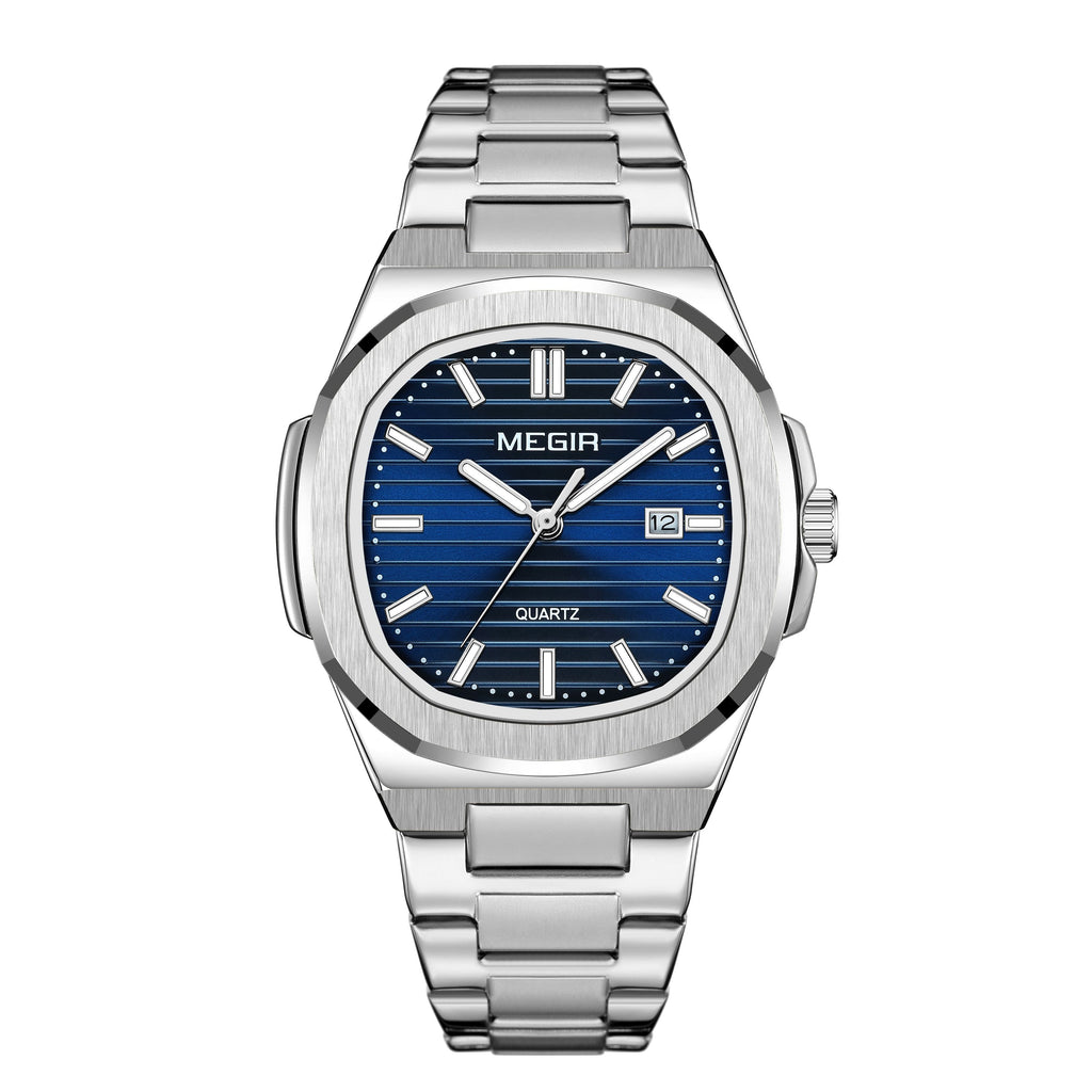 MEGIR Luxury Brand Men Business Watches Waterproof Male Clock Stainless Steel Luminous Quartz Sports Wristwatch Montre Femme 1084-7