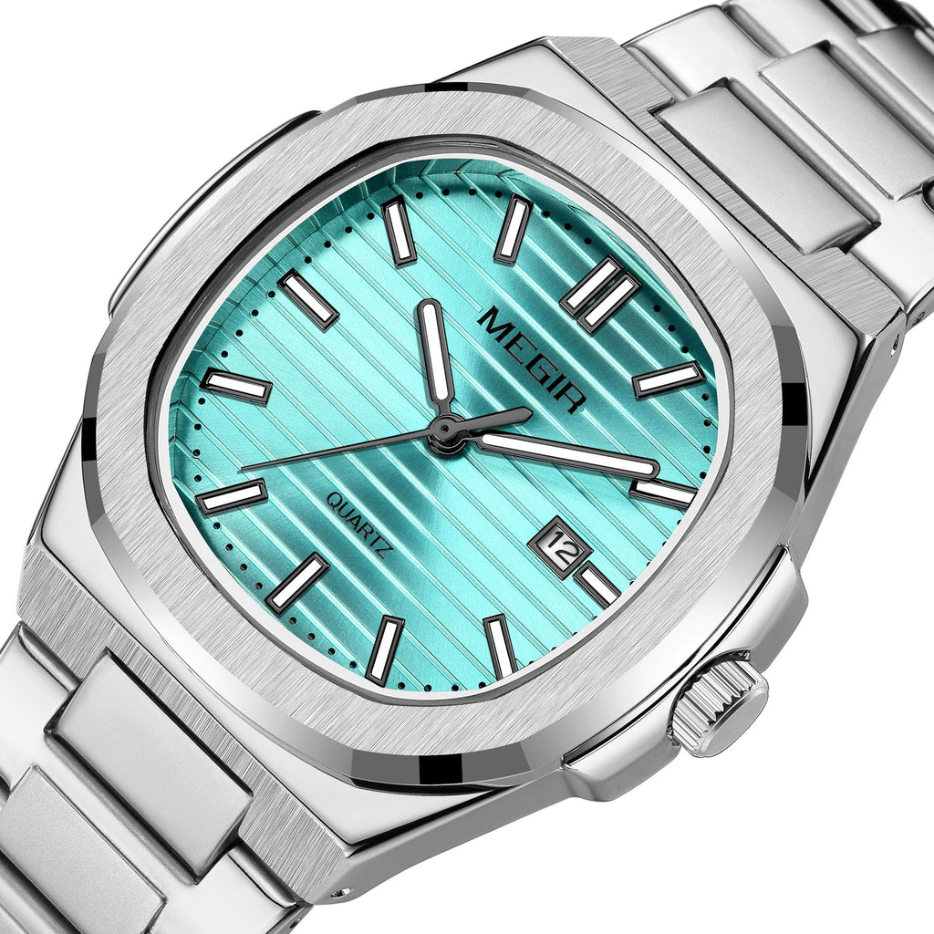 MEGIR Luxury Brand Men Business Watches Waterproof Male Clock Stainless Steel Luminous Quartz Sports Wristwatch Montre Femme 1084-11