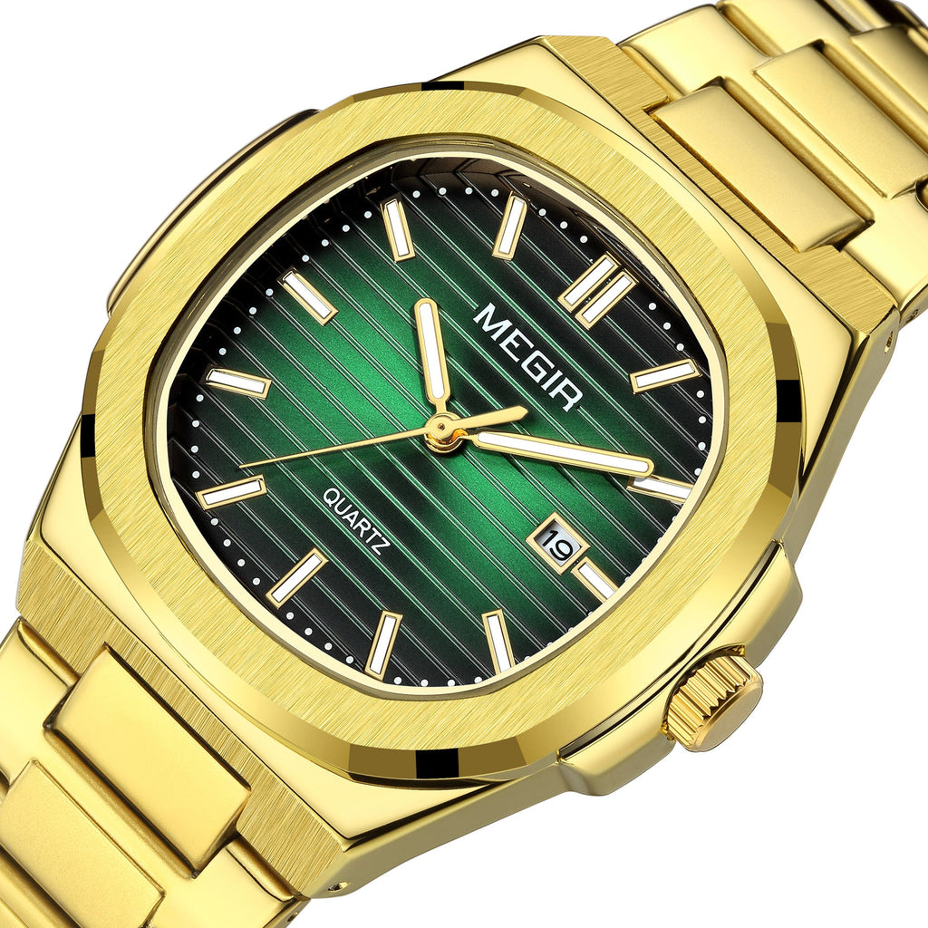 MEGIR Luxury Brand Men Business Watches Waterproof Male Clock Stainless Steel Luminous Quartz Sports Wristwatch Montre Femme 1084-12