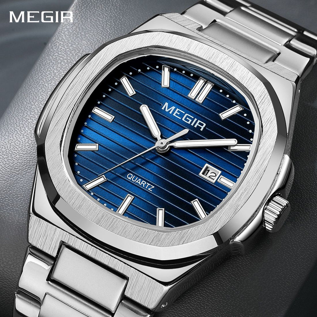 MEGIR Luxury Brand Men Business Watches Waterproof Male Clock Stainless Steel Luminous Quartz Sports Wristwatch Montre Femme 1084-0