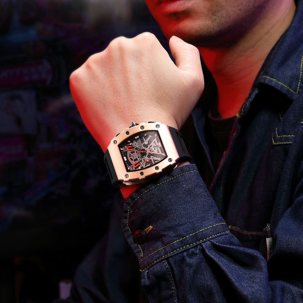 MEGIR Luxury Outdoor Sport Wristwatch for Men Silicone Waterproof Watches Quartz Military Watch Male Clock Chronograph 2218-1