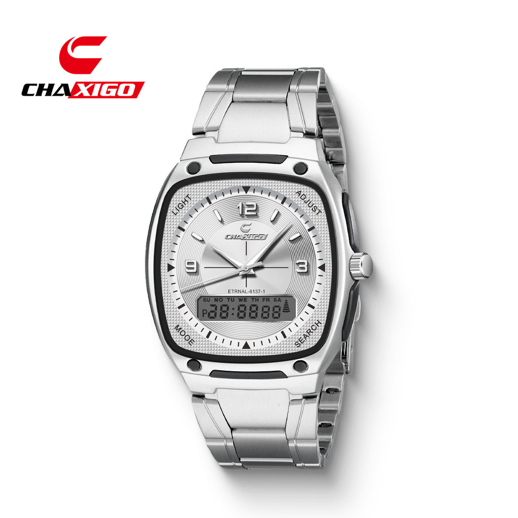 CHAXIGO fashion men's watch luminous waterproof alloy men's square electronic watch a generation of hair
