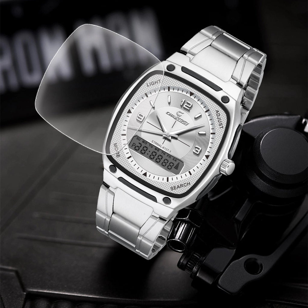 CHAXIGO fashion men's watch luminous waterproof alloy men's square electronic watch a generation of hair