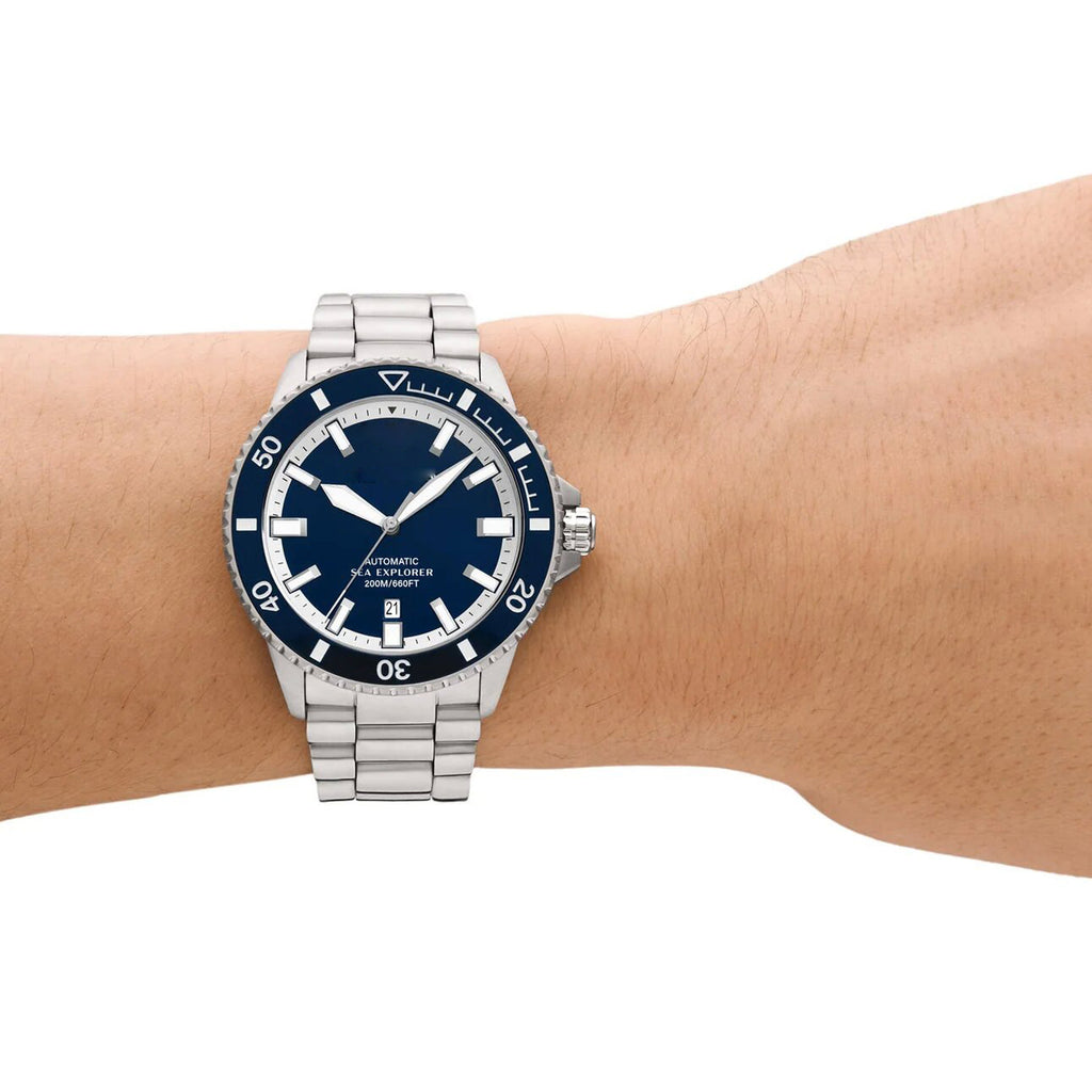 2025 New Original Imported Automatic Mechanical NI Watch Ocean Explorer Stainless Steel Deep Sea Blue Men's Watch