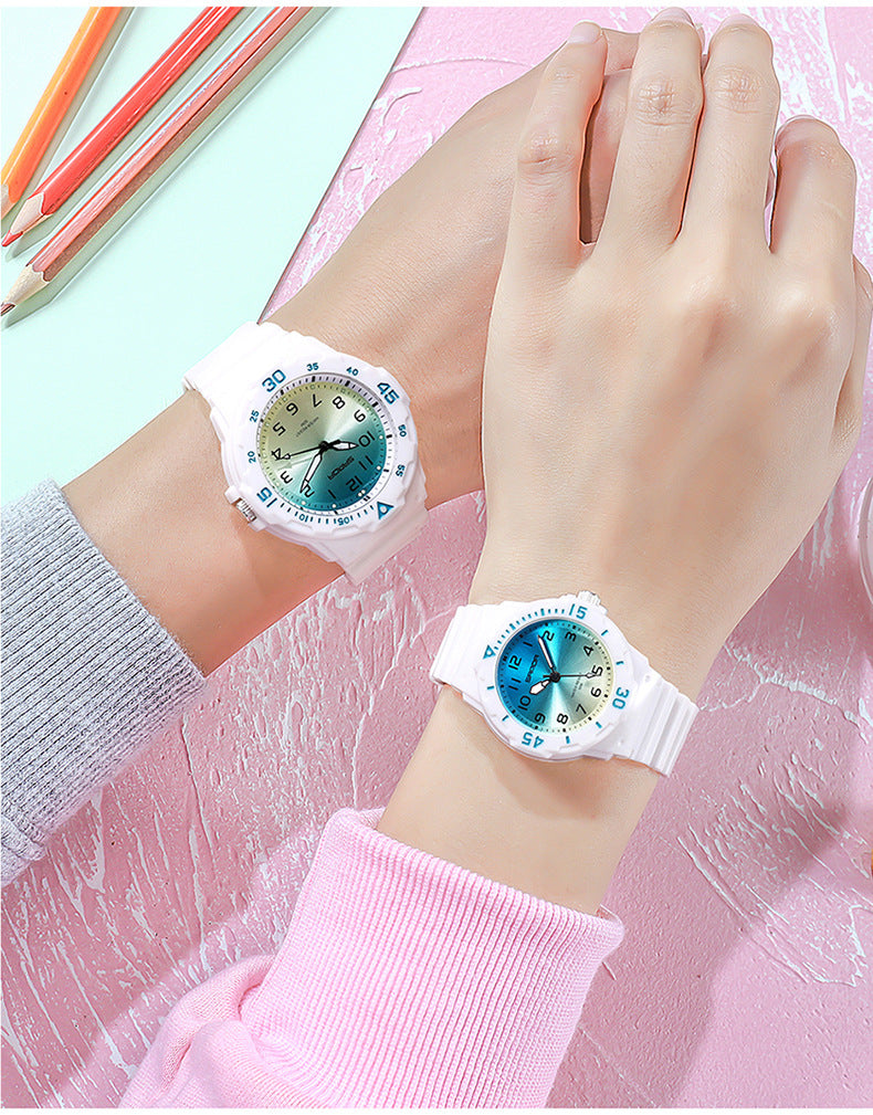 Sanda Watch Fashion All-match Small Fresh Men's and Women's Couple Watch Middle School Students' Simple Waterproof Luminous Quartz Watch