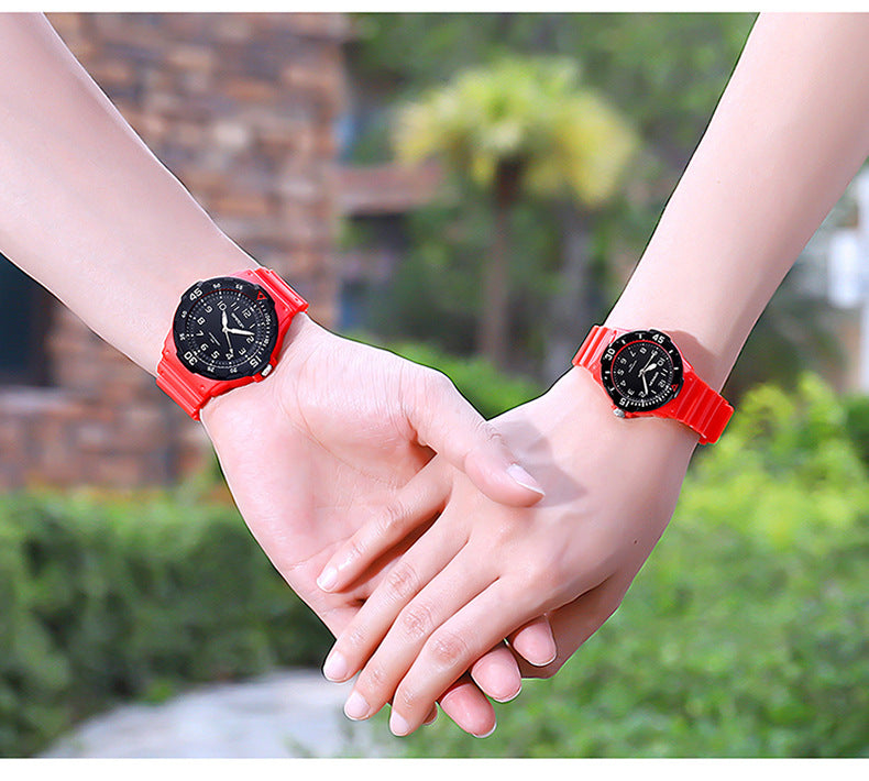 Sanda Watch Fashion All-match Small Fresh Men's and Women's Couple Watch Middle School Students' Simple Waterproof Luminous Quartz Watch