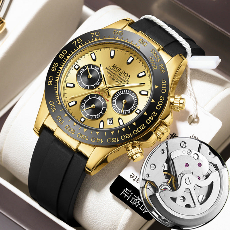 Foreign Trade Hot-Selling Daytona Men's Watch, Fully Automatic Watch, Luminous, Waterproof, Multi-Function Chronograph Watch, Men's Quartz Watch
