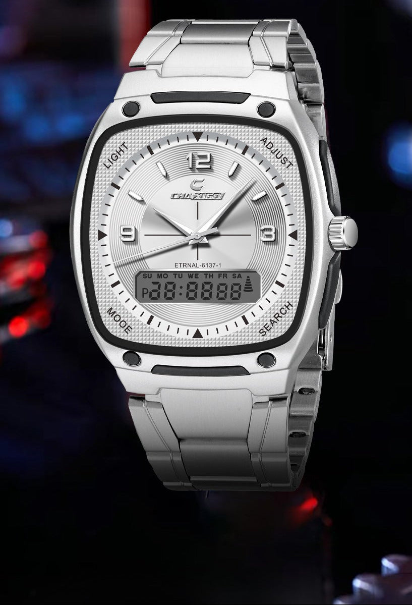 CHAXIGO fashion men's watch luminous waterproof alloy men's square electronic watch a generation of hair