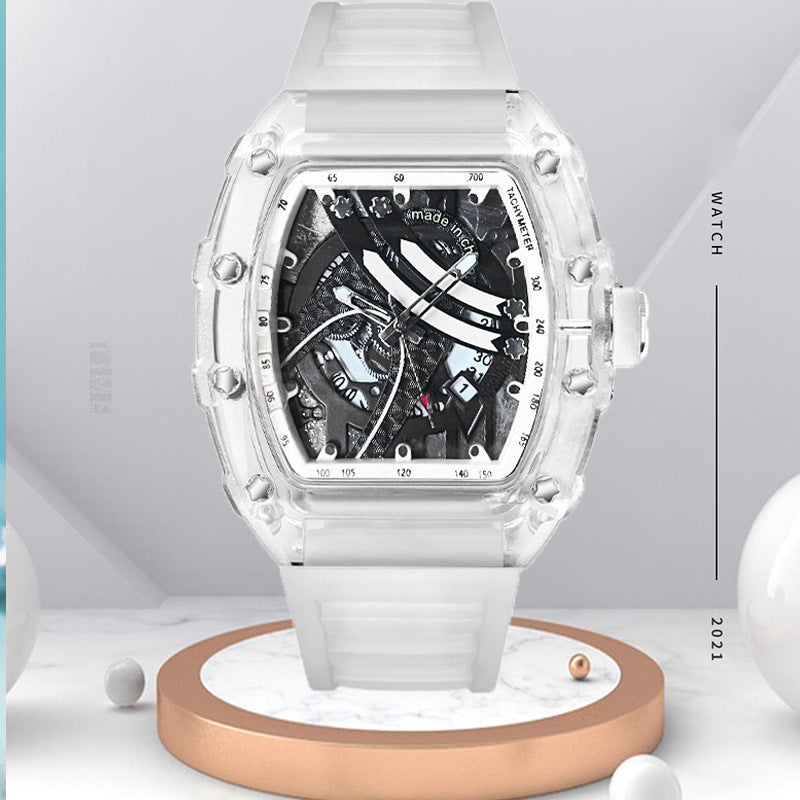 Zido's New Richard Men's Gift Barrel-Shaped Casual Youth High-End Fashion Handsome Trendyy Watch