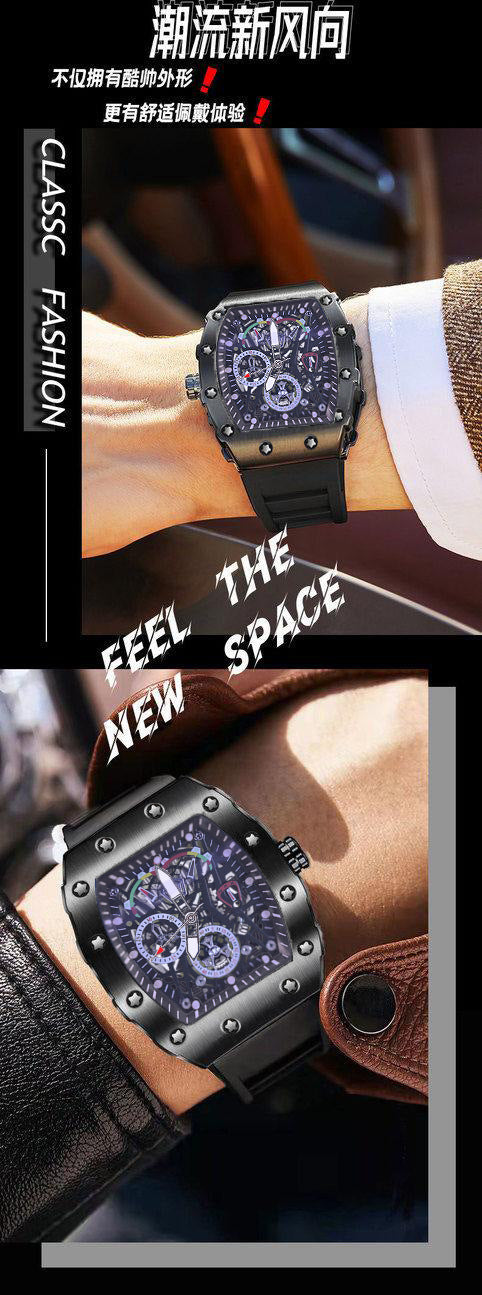 ZIDO Brand Fashion High Color Value Casual Sports Automatic Waterproof Luminous Men's Watch 1709