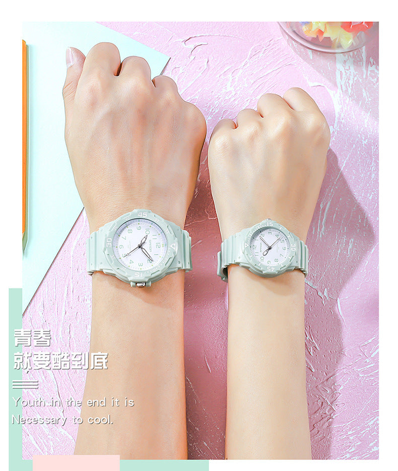 Sanda Watch Fashion All-match Small Fresh Men's and Women's Couple Watch Middle School Students' Simple Waterproof Luminous Quartz Watch