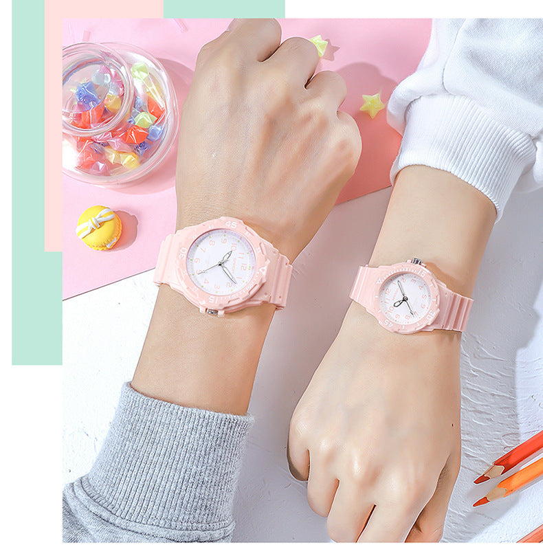 Sanda Watch Fashion All-match Small Fresh Men's and Women's Couple Watch Middle School Students' Simple Waterproof Luminous Quartz Watch