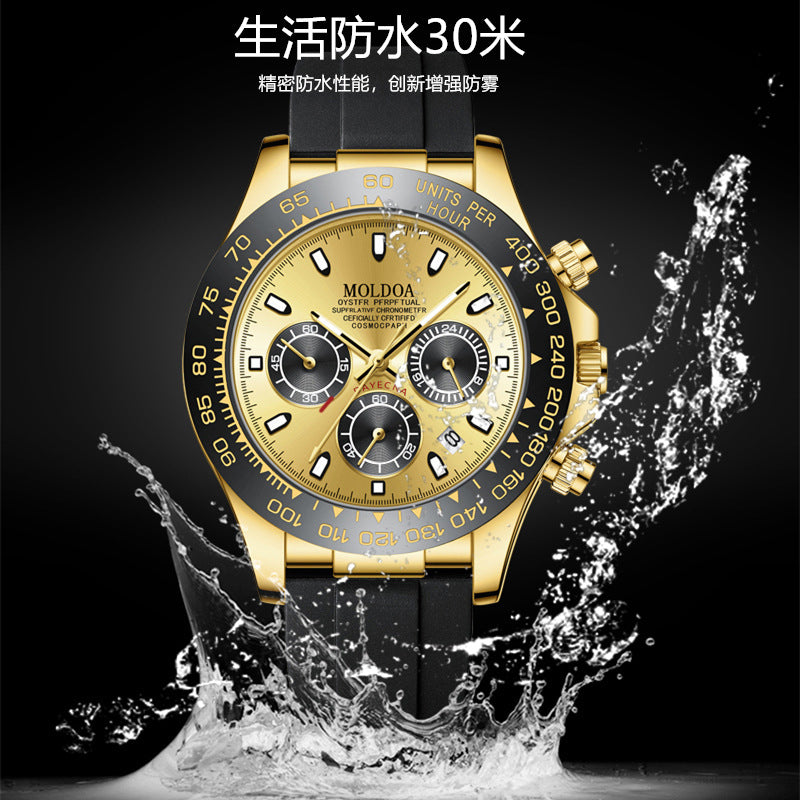 Foreign Trade Hot-Selling Daytona Men's Watch, Fully Automatic Watch, Luminous, Waterproof, Multi-Function Chronograph Watch, Men's Quartz Watch