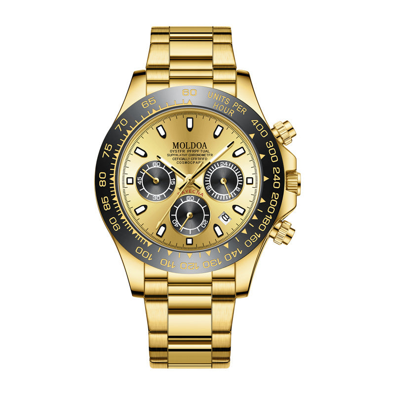 Foreign Trade Hot-Selling Daytona Men's Watch, Fully Automatic Watch, Luminous, Waterproof, Multi-Function Chronograph Watch, Men's Quartz Watch
