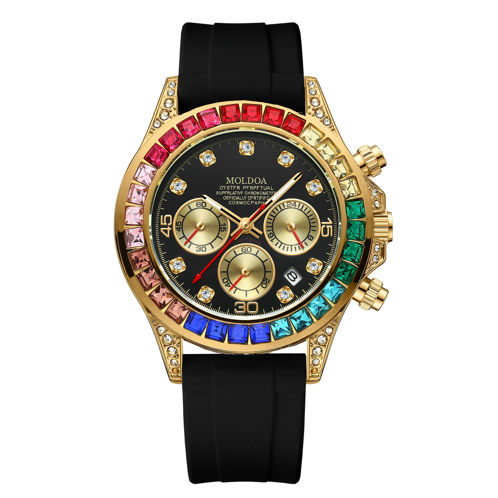 New Product Rainbow Di Same Style Watch Men's Three-Eye Six-Pin Multi-Functional Business Quartz Watch Men's Watch Dropshipping