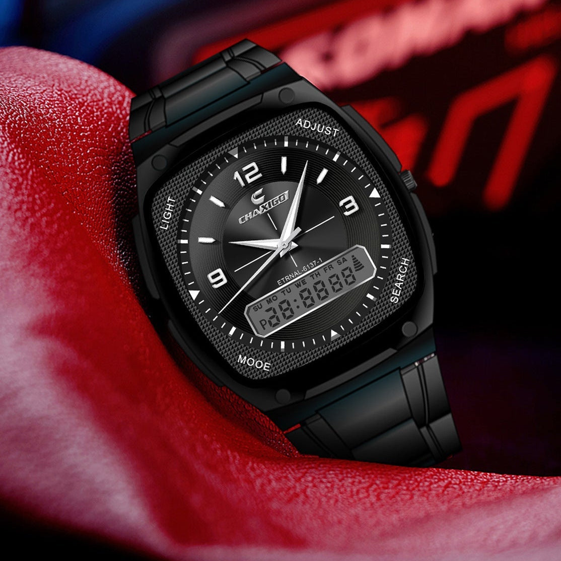 CHAXIGO fashion men's watch luminous waterproof alloy men's square electronic watch a generation of hair