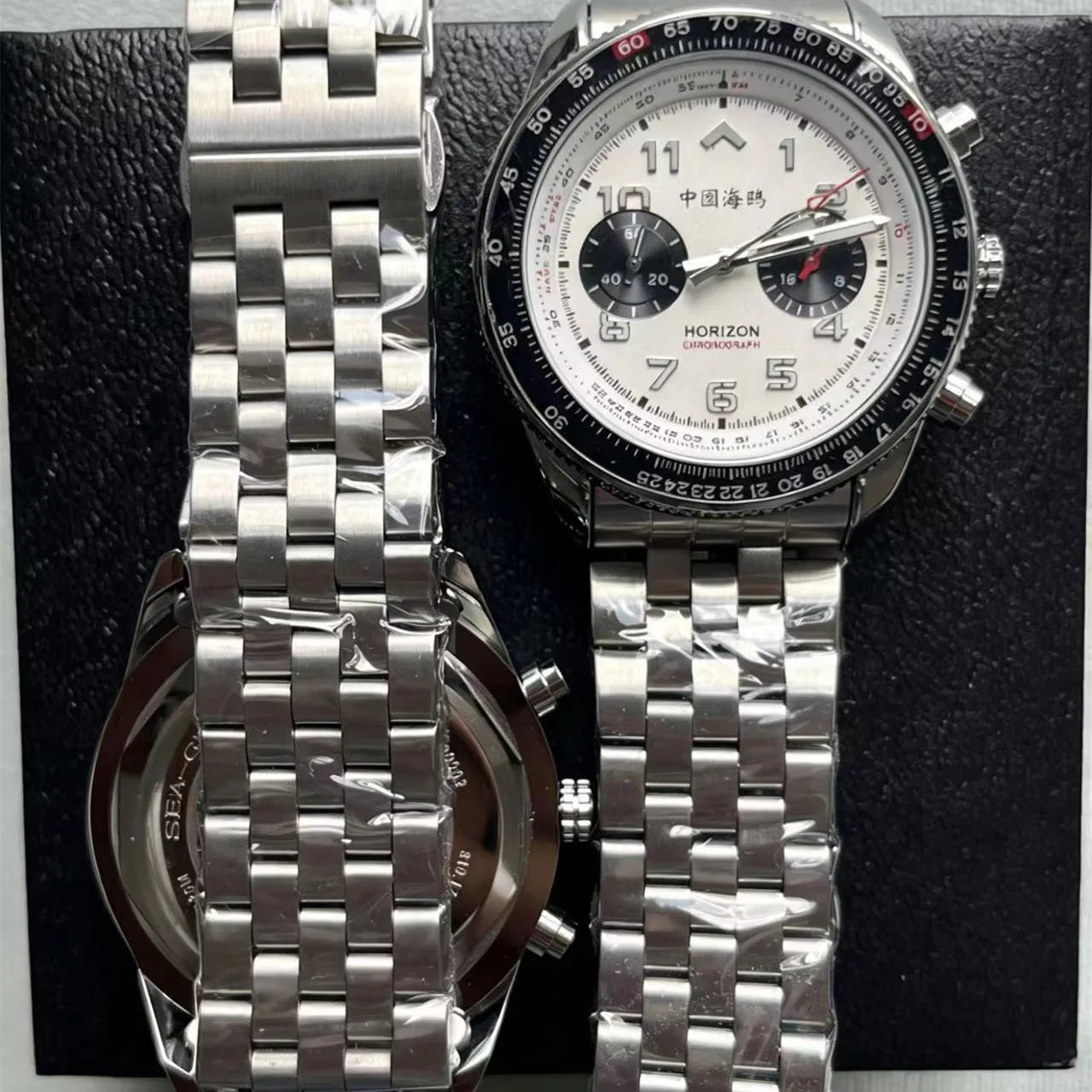 New Fashion Casual Men's Watch Luxury Business Multifunctional Chronograph Stainless Steel Waterproof Date Display Sports Watch