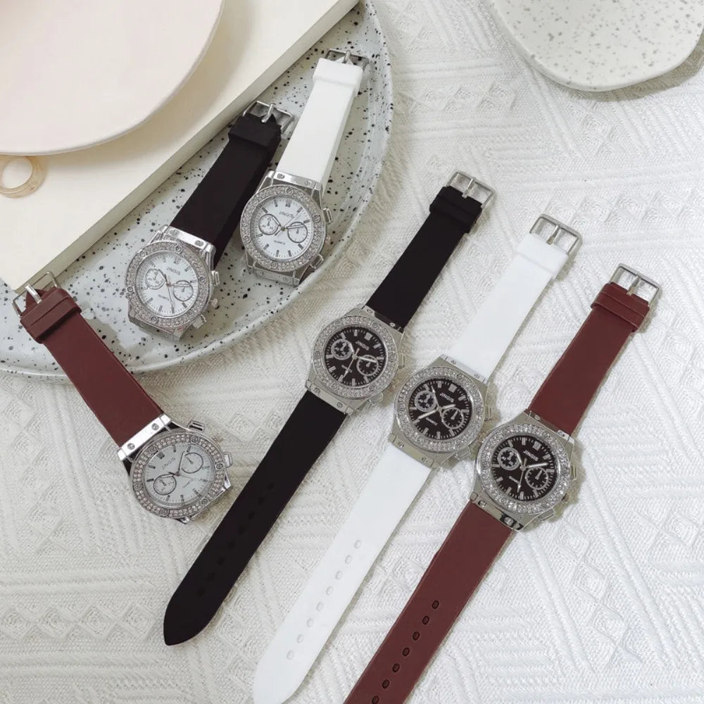 Creative Casual Watches Simple Adjustable Wristwatches Silicone Strap Quartz Watch Sport