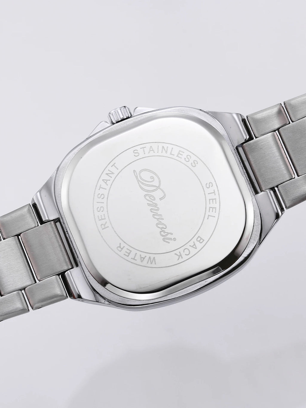 Casual Fashion  Waterproof Quartz Watch For Men Glow-in-the-dark stainless steel square wristwatch
