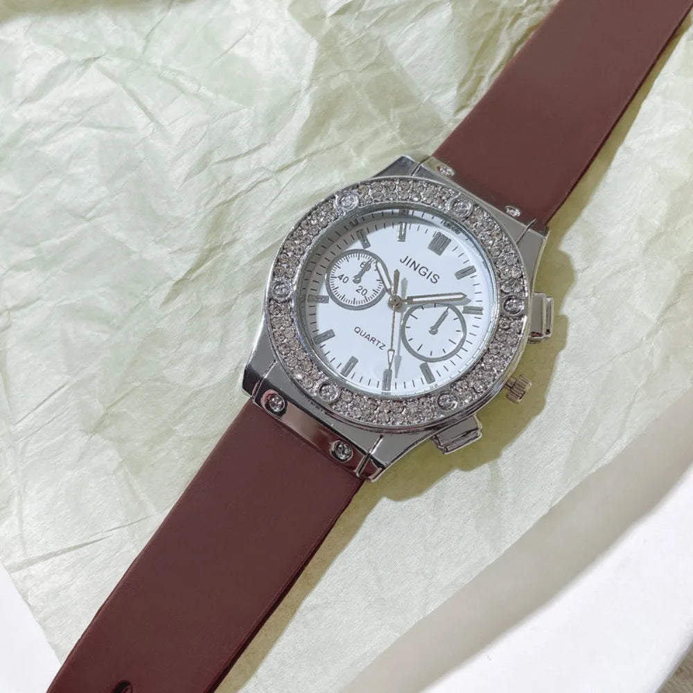 Creative Casual Watches Simple Adjustable Wristwatches Silicone Strap Quartz Watch Sport