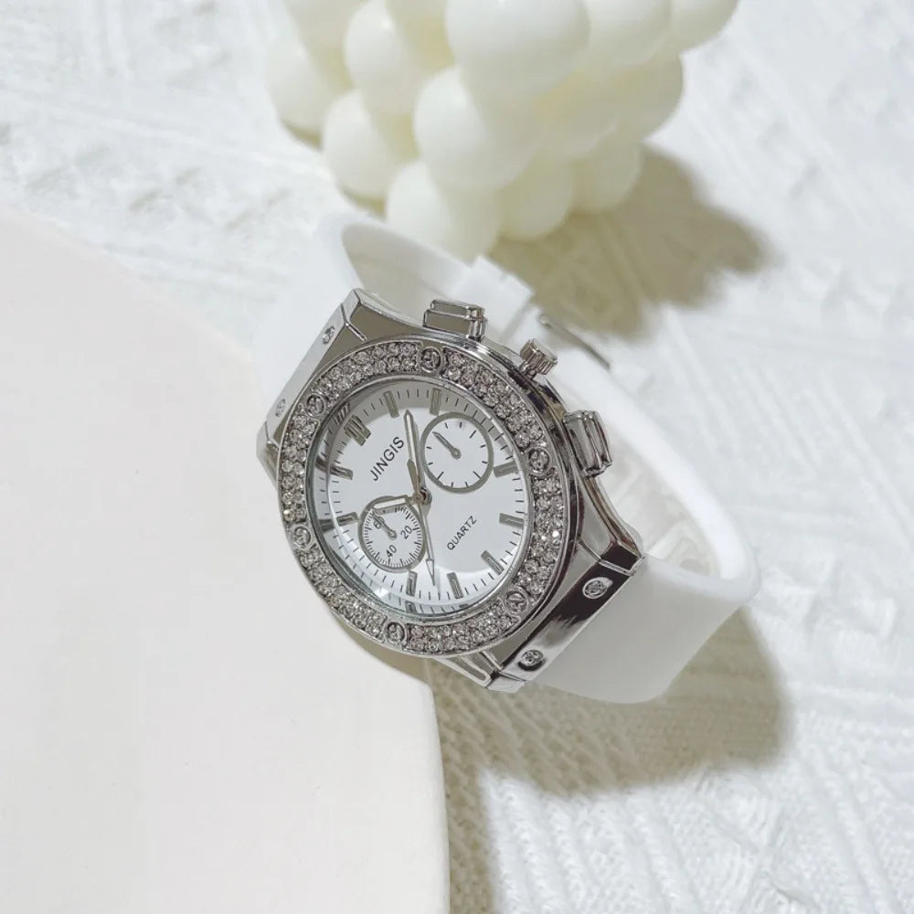 Creative Casual Watches Simple Adjustable Wristwatches Silicone Strap Quartz Watch Sport
