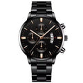 Men's Stainless Steel Quartz Calendar Watch-0