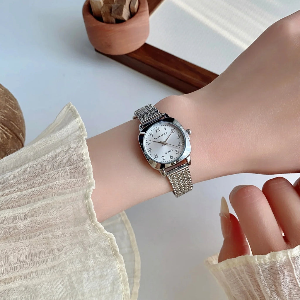 Women’s Gold Steel Bracelet Quartz Watch – Dress Style