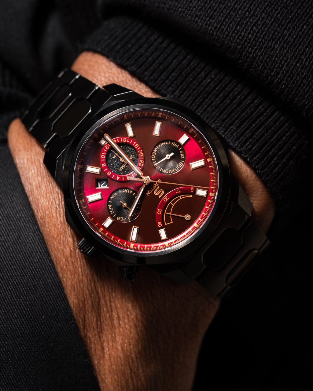 SOVRYGN Calendar Midnight Edition Watch-2