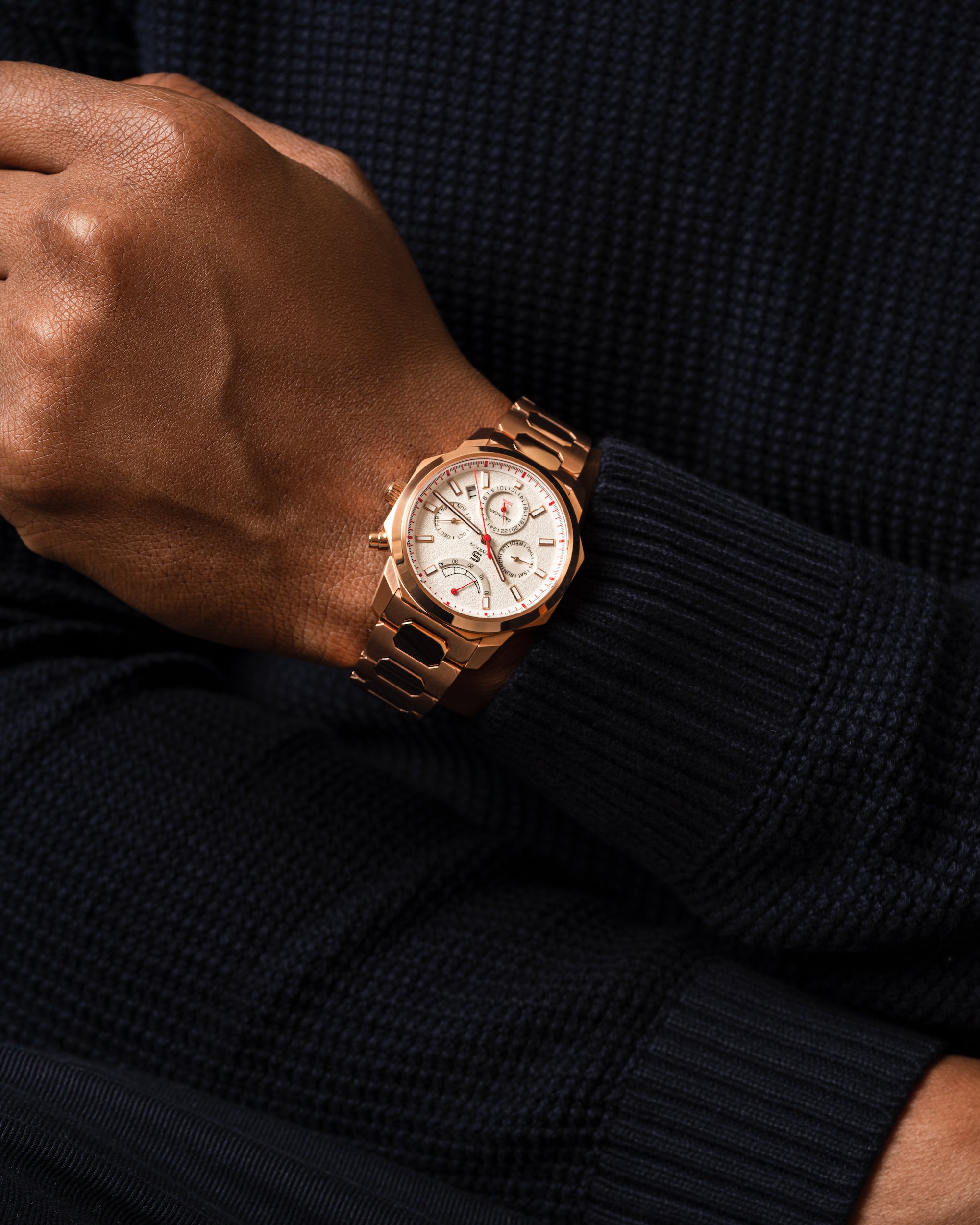 SOVRYGN Calendar Rose - White Watch-2