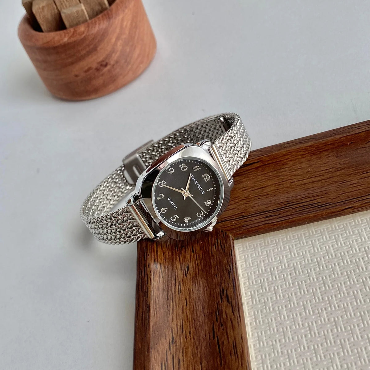 Women’s Gold Steel Bracelet Quartz Watch – Dress Style