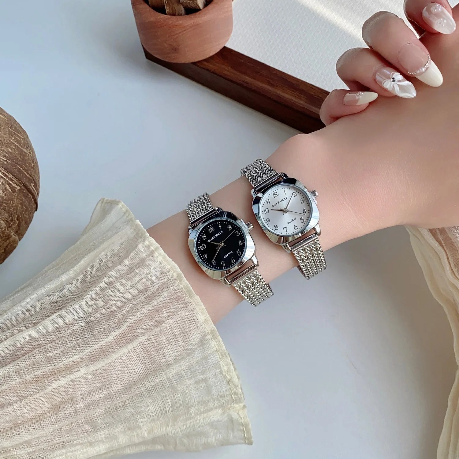Casual Arabic Quartz Watch For Ladies Gold Steel Strip Simple Women's Dress Clock Gift Wristwatch Adjustable Bracelet Watches